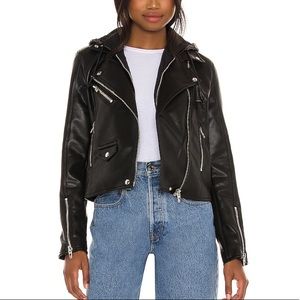 Blank NYC leather moto jacket